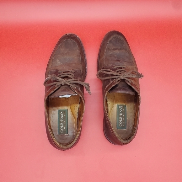 COLE HAAN Shoes Men’s 11 Brazil 6351 Brown Leather Oxfords Dress Shoes main image 5